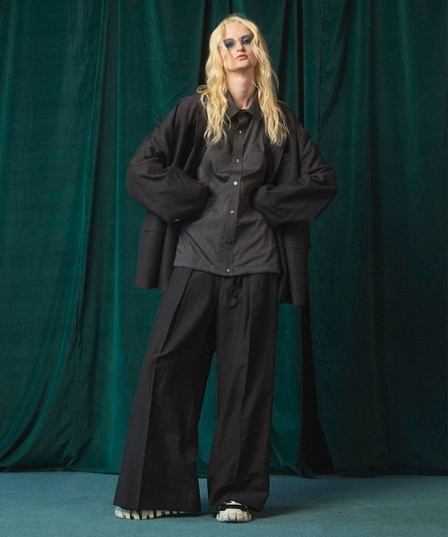 セール】《UNISEX》Wool Linen Prime-Over Set Up/ウールリネン