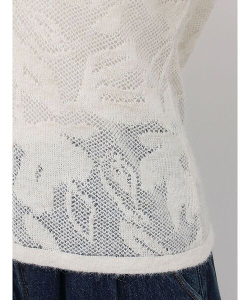 LAGUNAMOON（ラグナムーン）の「ヘアリージャガードニットプルオーバー（ニット/セーター・レディース・ホワイト/ブラウン/ブラック・FREE）」の16枚目の写真