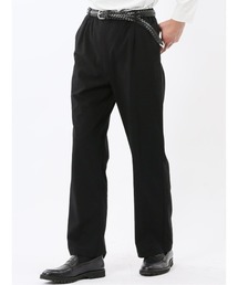 m.f.editorial | 【ストレッチ 吸水速乾 防シワ】m.f.エディトリアル メンズ circle motion adapt ワイドストレートパンツ(セットアップ可能)(スラックス)