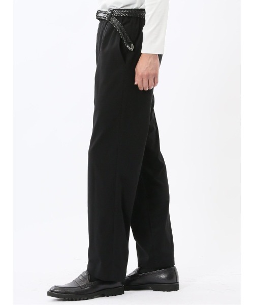 m.f.editorial（エムエフエディトリアル）の「【ストレッチ 吸水速乾 防シワ】m.f.エディトリアル メンズ circle motion adapt ワイドストレートパンツ(セットアップ可能)（スラックス・メンズ・ブラック・MEDIUM/LARGE/X-LARGE）」の7枚目の写真