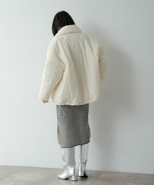 GALLEST（ギャレスト）の「パディングフォルムコート（その他アウター・レディース・オフホワイト/ブラック/ダークブラウン・34/38）」の5枚目の写真