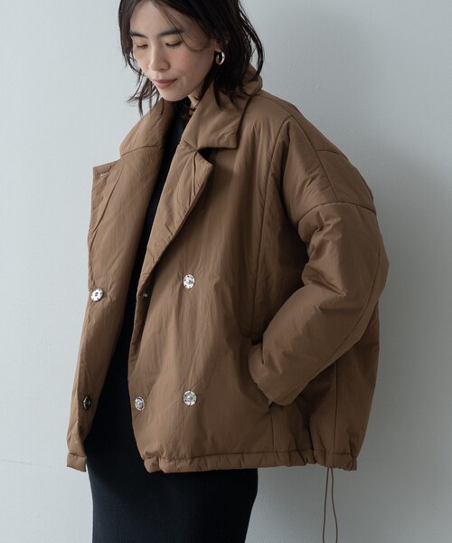 GALLEST（ギャレスト）の「パディングフォルムコート（その他アウター・レディース・オフホワイト/ブラック/ダークブラウン・34/38）」の10枚目の写真