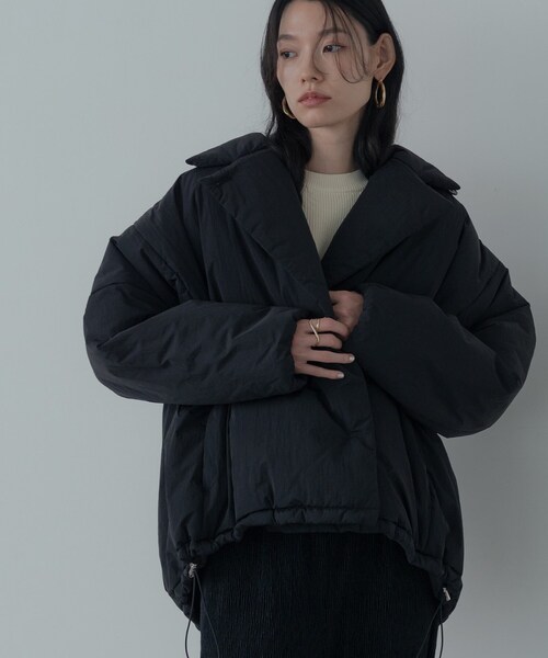 GALLEST（ギャレスト）の「パディングフォルムコート（その他アウター・レディース・オフホワイト/ブラック/ダークブラウン・34/38）」の18枚目の写真