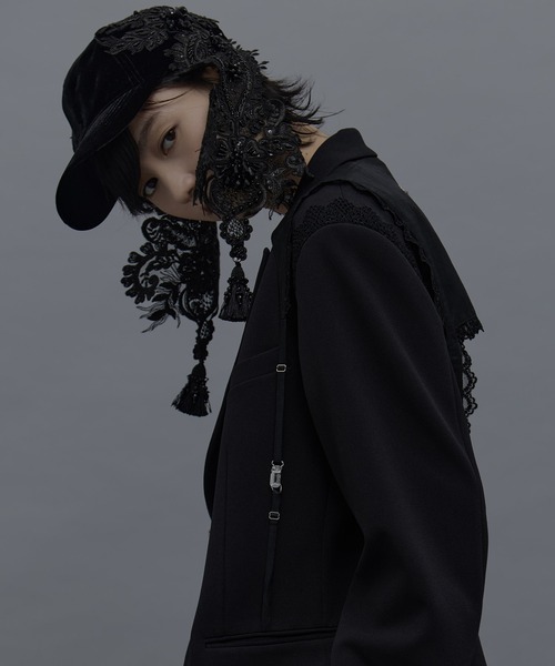 tanakadaisuke（タナカダイスケ）の「【tanakadaisuke/タナカダイスケ】black lei beads velour cap/キャップ（キャップ・レディース・ブラック・FREE）」の11枚目の写真