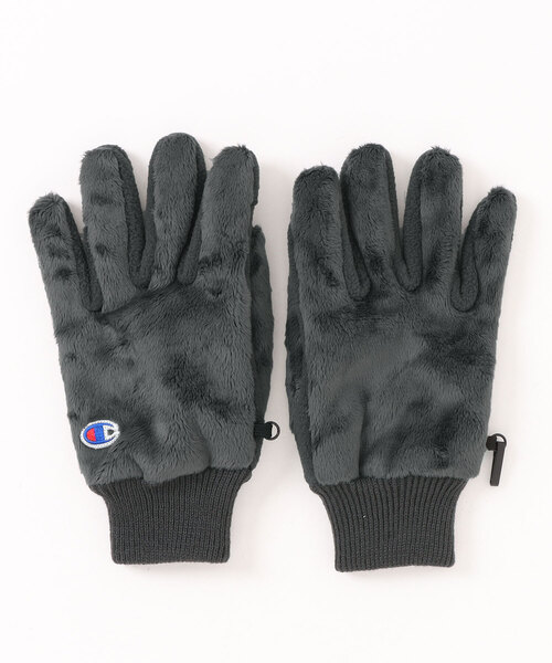 Champion（チャンピオン）の「Champion/チャンピオン　シープボアグローブ（手袋・レディース・グレイッシュベージュ/チャコールグレー/ブラック・25cm）」の3枚目の写真
