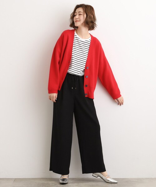 grove（グローブ）の「きれい見えとリラックス感を両立。秋の大人カジュアルに効くイージーパンツ（その他パンツ・レディース・ブラック/ブラウン系/チャコールグレー・02/03/05/04/01）」の9枚目の写真