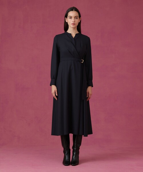 ウールジョーゼットカシュ ワンピース（ワンピース）｜ANAYI（アナイ