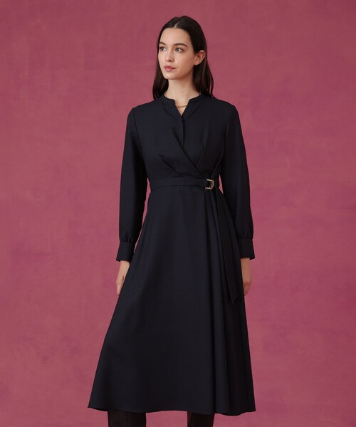 セール】ウールジョーゼットカシュ ワンピース（ワンピース）｜ANAYI