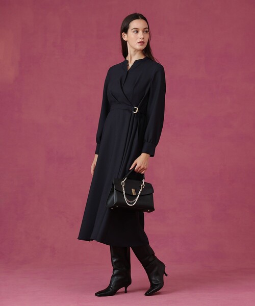 セール】ウールジョーゼットカシュ ワンピース（ワンピース）｜ANAYI