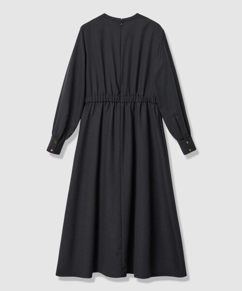 ANAYI（アナイ）の「ウールジョーゼットカシュ ワンピース（ワンピース・レディース・ネイビー/ブルー/グレイッシュベージュ・34/36/38）」の13枚目の写真