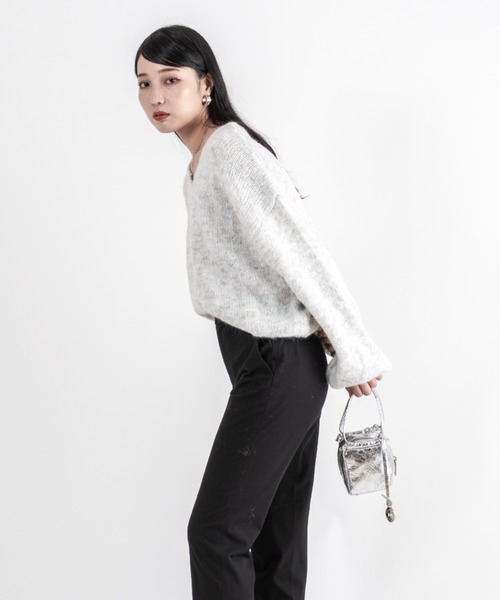 marco masi（マルコマージ）の「【MARCO MASI/マルコマージ】ミニハンドバッグ　キューブバッグ（ハンドバッグ・レディース・シルバー/ブラック・FREE）」の22枚目の写真