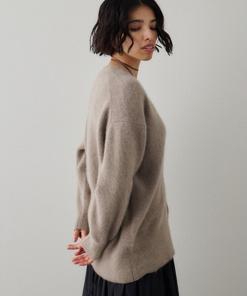 whim gazetteウィムガゼット フォックスウールロングカーディガン Whim Gazette(ウィム ガゼット)のフォックスウールロングカーディガン