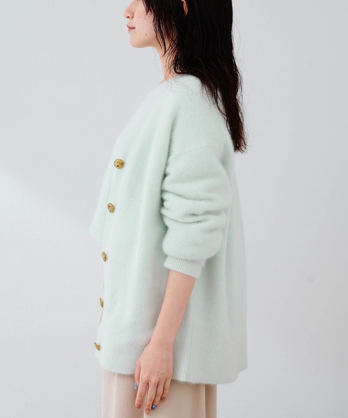 whim gazetteウィムガゼット フォックスウールロングカーディガン Whim Gazette(ウィム ガゼット)のフォックスウールロングカーディガン