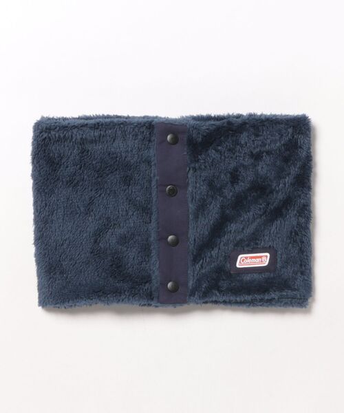 COLEMAN（コールマン）の「【Coleman】コールマン ボタン留め ボアネックウォーマー（ネックウォーマー/スヌード・メンズ・カーキ/ベージュ/カモフラージュ/ネイビー/ブラック・FREE）」の9枚目の写真