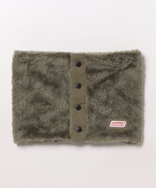 COLEMAN（コールマン）の「【Coleman】コールマン ボタン留め ボアネックウォーマー（ネックウォーマー/スヌード・メンズ・カーキ/ベージュ/カモフラージュ/ネイビー/ブラック・FREE）」の11枚目の写真