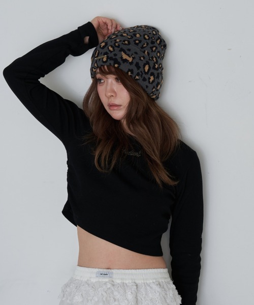 RAY CASSIN（レイカズン）の「ラインストーンロゴチビロンT（Tシャツ/カットソー・レディース・アイボリー/ブラック/チャコールグレー/ブラウン系その他2・FREE）」の10枚目の写真