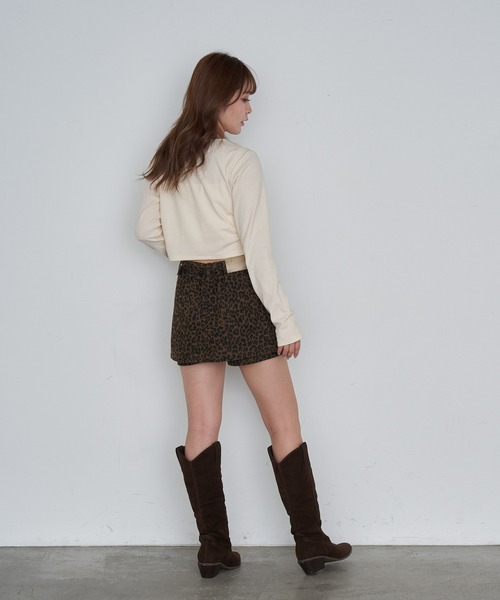 RAY CASSIN（レイカズン）の「ラインストーンロゴチビロンT（Tシャツ/カットソー・レディース・アイボリー/ブラック/チャコールグレー/ブラウン系その他2・FREE）」の9枚目の写真