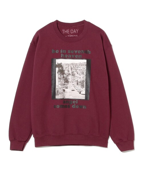 THE DAY(ザデイ)の「【別注】THE DAY ON THE BEACH / Sweat Crew Neck(スウェット・メンズ・ワイン/ライトグレー・XL/M/L)」の3枚目の写真