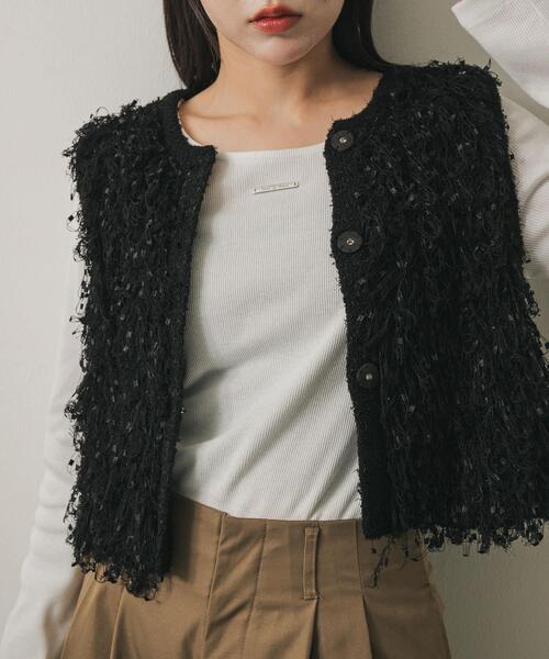 SENSE OF PLACE by URBAN RESEARCH（センスオブプレイスバイアーバンリサーチ）の「プレートツキバレエネックトップ（Tシャツ/カットソー・レディース・ピンク/オフホワイト/チャコールグレー・ONE）」の20枚目の写真