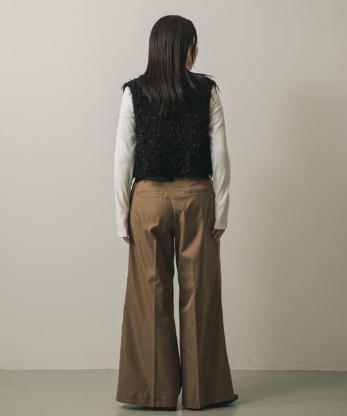 SENSE OF PLACE by URBAN RESEARCH(センスオブプレイスバイアーバンリサーチ)の「プレートツキバレエネックトップ(Tシャツ/カットソー・レディース・ピンク/オフホワイト/チャコールグレー・ONE)」の8枚目の写真