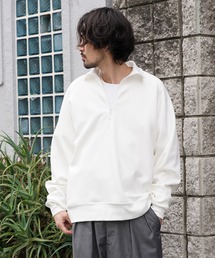 VAINL ARCHIVE ジップスウェット　ホワイト系 VAINL ARCHIVE ジップスウェット ホワイト系 ユニセックス】ハーフ