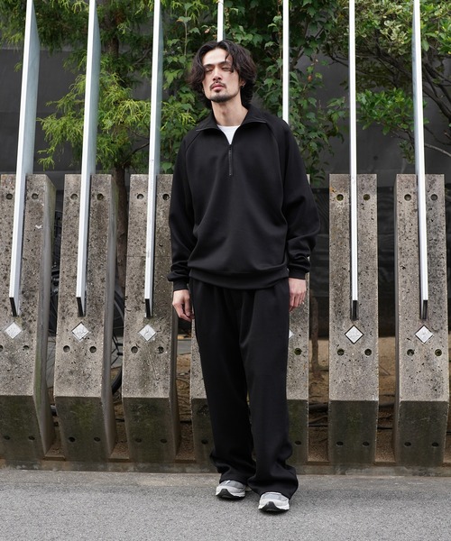 Aphlotus(アプロタス)の「スウェットオーバーサイズハーフジップトレーナー(スウェット・メンズ・グレー/グリーン/ホワイト/ブラック・LARGE/MEDIUM/SMALL)」の21枚目の写真