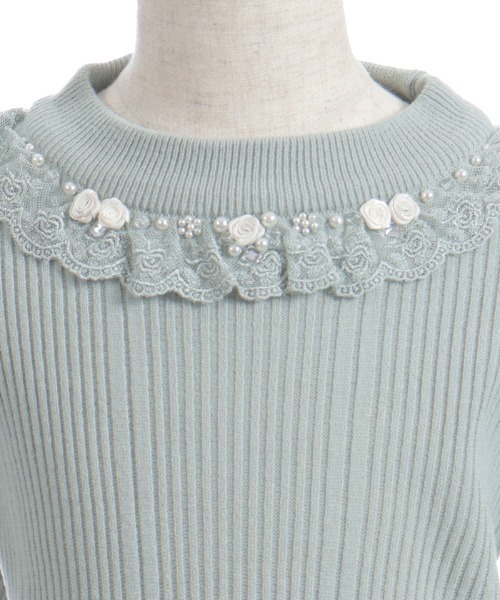 axes femme（アクシーズファム）の「バラボトルニット（ニット/セーター・キッズ・キナリ/ミント・MEDIUM/X-LARGE/LARGE）」の14枚目の写真