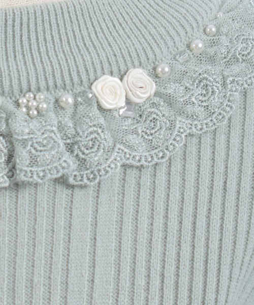 axes femme（アクシーズファム）の「バラボトルニット（ニット/セーター・キッズ・キナリ/ミント・MEDIUM/X-LARGE/LARGE）」の13枚目の写真