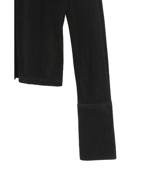 CLANE（クラネ）の「TULLE FLOCKY SHIRTS（シャツ/ブラウス・レディース・アイボリー/ブラック/グリーン・1/2）」の6枚目の写真