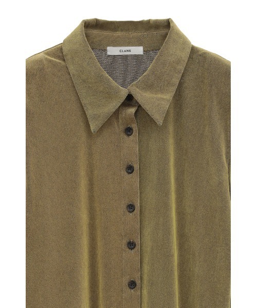 CLANE（クラネ）の「TULLE FLOCKY SHIRTS（シャツ/ブラウス・レディース・アイボリー/ブラック/グリーン・1/2）」の12枚目の写真