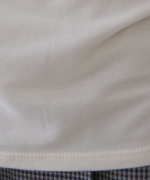 yuni(ユニ )の「コットンキュプラ モックロディhigh neck プルオーバー(Tシャツ/カットソー・レディース・ホワイト/ブラック・FREE)」の21枚目の写真