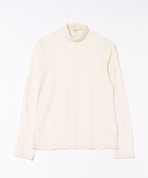 yuni(ユニ )の「コットンキュプラ モックロディhigh neck プルオーバー(Tシャツ/カットソー・レディース・ホワイト/ブラック・FREE)」の22枚目の写真