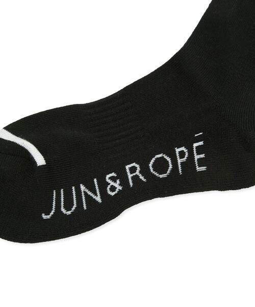 JUN&ROPE'(ジュンアンドロペ)の「クールマックスハイソックス(ソックス/靴下・レディース・ホワイト/ブラック/グレー・FREE)」の8枚目の写真