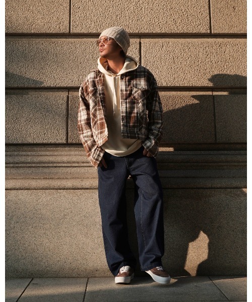 #Re:room(リルーム)の「ワンウォッシュワイドデニムパンツ(デニムパンツ・メンズ・ネイビー・SMALL/MEDIUM/LARGE)」の7枚目の写真