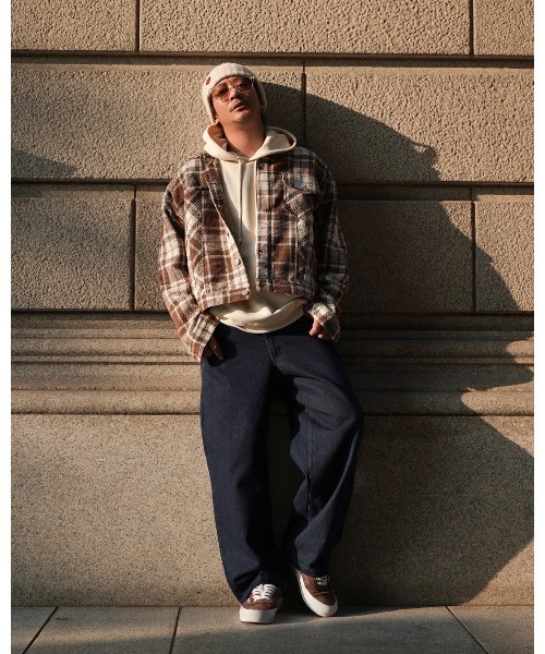 #Re:room(リルーム)の「ワンウォッシュワイドデニムパンツ(デニムパンツ・メンズ・ネイビー・SMALL/MEDIUM/LARGE)」の9枚目の写真