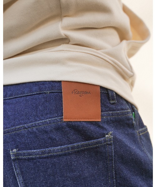 #Re:room(リルーム)の「ワンウォッシュワイドデニムパンツ(デニムパンツ・メンズ・ネイビー・SMALL/MEDIUM/LARGE)」の2枚目の写真