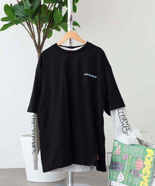 NEW JACK LETSGO BOB＆FREDレイヤードTシャツ（Tシャツ/カットソー