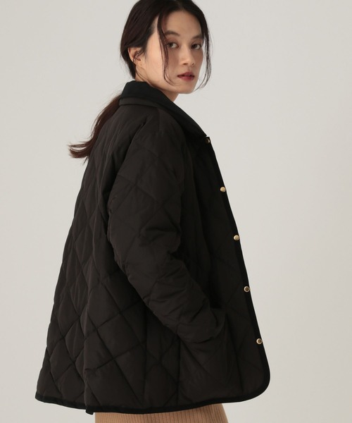 Elura（エルーラ）の「キルティングダウン/593430（ダウンジャケット/コート・レディース・ブラック/ライトベージュ・FREE）」の3枚目の写真