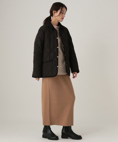 Elura（エルーラ）の「キルティングダウン/593430（ダウンジャケット/コート・レディース・ブラック/ライトベージュ・FREE）」の4枚目の写真