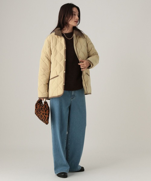 Elura（エルーラ）の「キルティングダウン/593430（ダウンジャケット/コート・レディース・ブラック/ライトベージュ・FREE）」の10枚目の写真