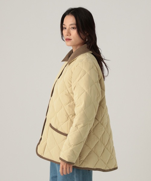 Elura（エルーラ）の「キルティングダウン/593430（ダウンジャケット/コート・レディース・ブラック/ライトベージュ・FREE）」の14枚目の写真