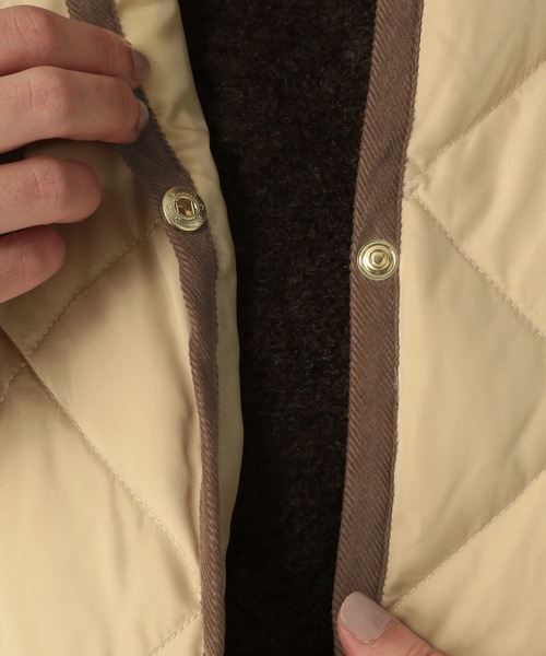 Elura（エルーラ）の「キルティングダウン/593430（ダウンジャケット/コート・レディース・ブラック/ライトベージュ・FREE）」の20枚目の写真