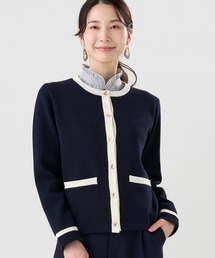 TOKYO SHIRTS | 配色 ニットジャケット(カーディガン/ボレロ)
