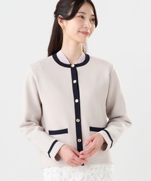 TOKYO SHIRTS | 配色 ニットジャケット(カーディガン/ボレロ)