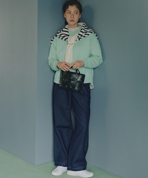 human woman(ヒューマンウーマン)の「◆【ウォッシャブル/7色展開】ウール天竺クルーネックプルオーバー(ニット/セーター・レディース・グレー系その他/ブルー/イエロー/ベージュ/ライトグリーン/ホワイト系その他3/ホワイト系その他・MEDIUM)」の16枚目の写真