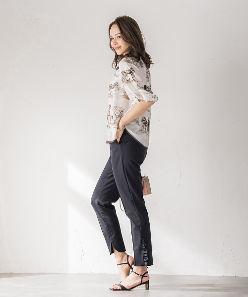 裾フリルパンツ≪洗濯機で洗える≫（その他パンツ）｜Viaggio Blu