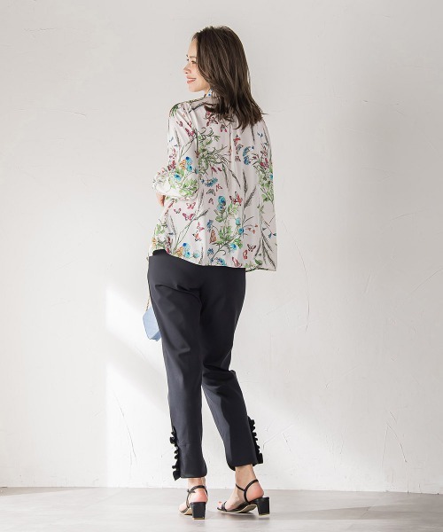 裾フリルパンツ≪洗濯機で洗える≫（その他パンツ）｜Viaggio Blu