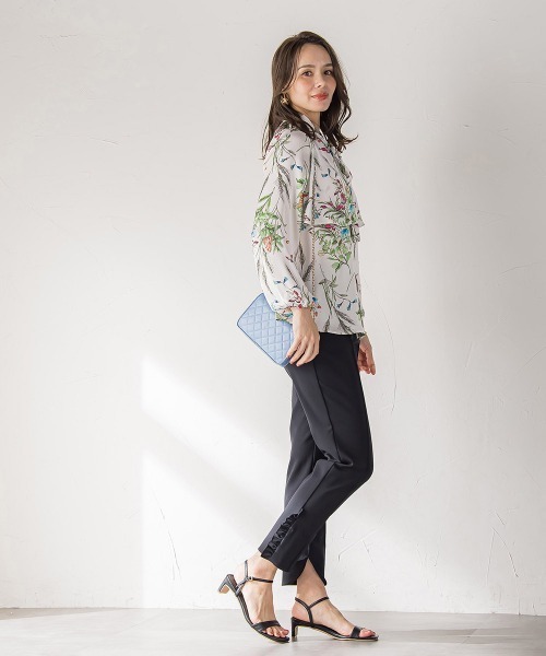 ビアッジョブルー（Viaggio blu）/裾フリルパンツ≪洗濯機で洗える≫ 裾フリルパンツ≪洗濯機で洗える≫（その他パンツ）｜Viaggio Blu