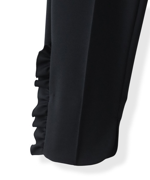 Viaggio Blu（ビアッジョブルー）の「裾フリルパンツ≪洗濯機で洗える≫（その他パンツ・レディース・ブラック/チャコールグレー・M/L/S/XS）」の16枚目の写真