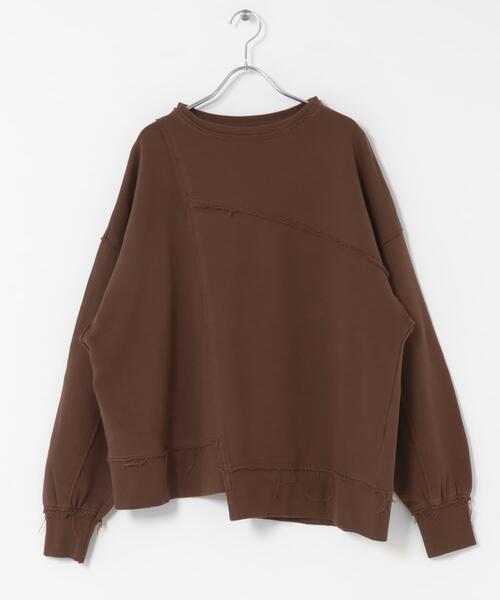 SENSE OF PLACE by URBAN RESEARCH（センスオブプレイスバイアーバンリサーチ）の「キリカエピグメントルーズスウェット（スウェット・レディース・ブラウン/レッド/チャコールグレー・ONE）」の10枚目の写真